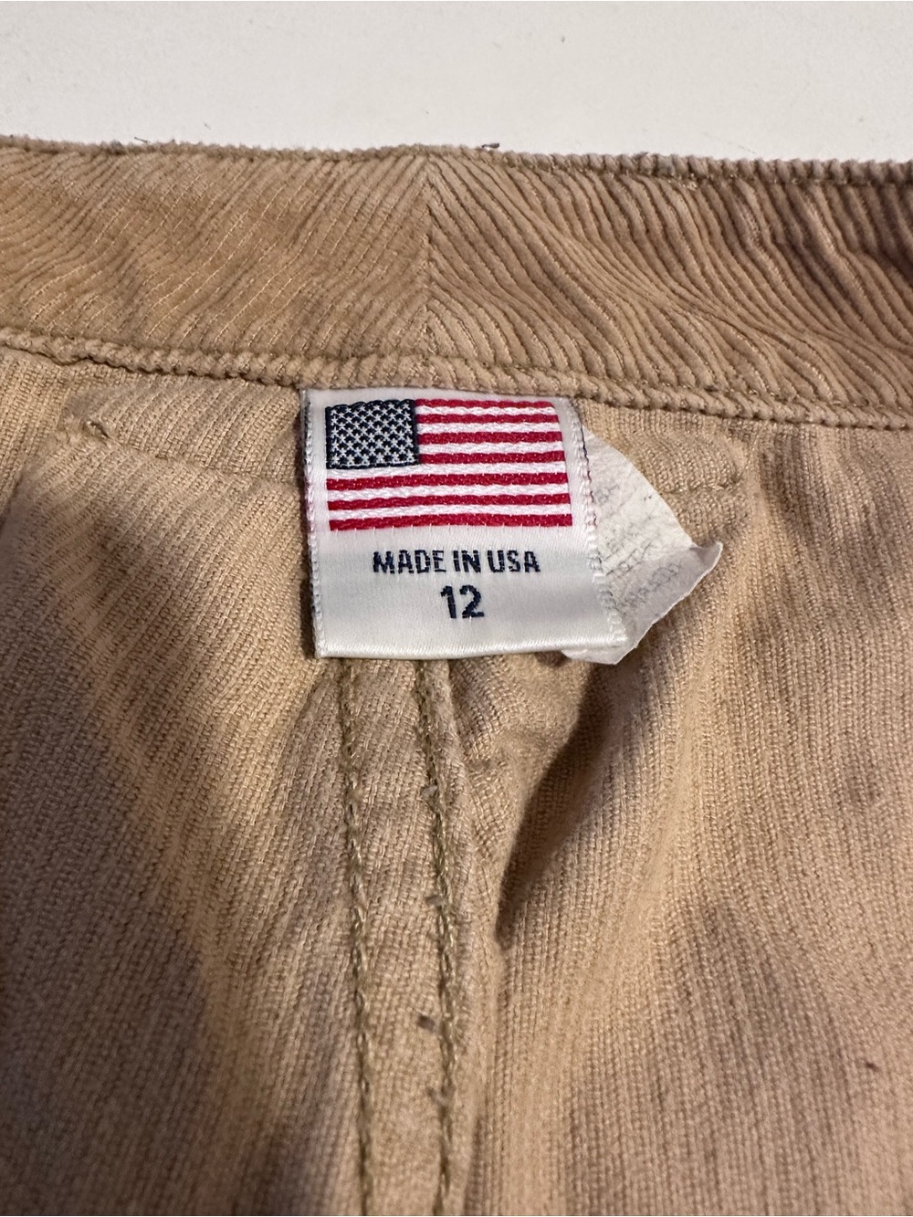 Birdwell Women's Corduroy Shorts in Tan - Picture 4 of 6
